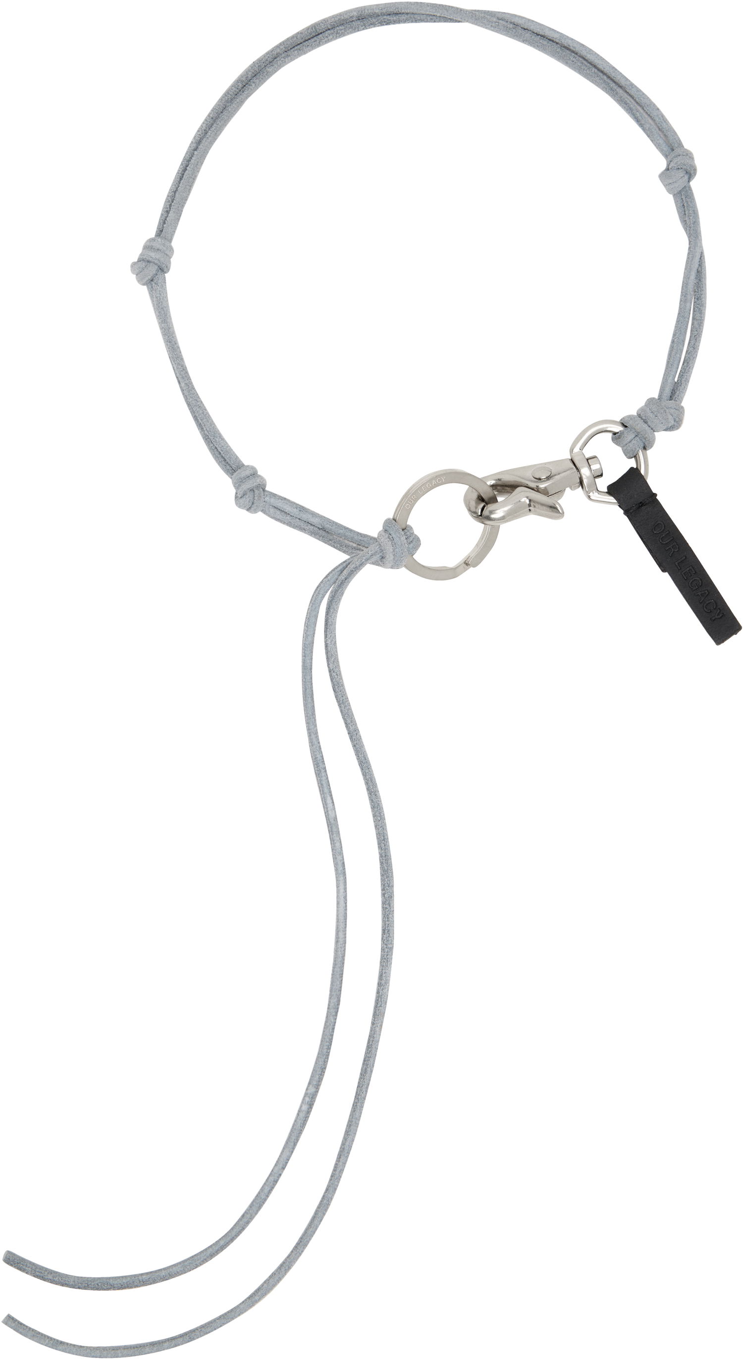 Ключодържатели OUR LEGACY Our Legacy Ladon Suede Necklace Сиво | A2238LBE, 0
