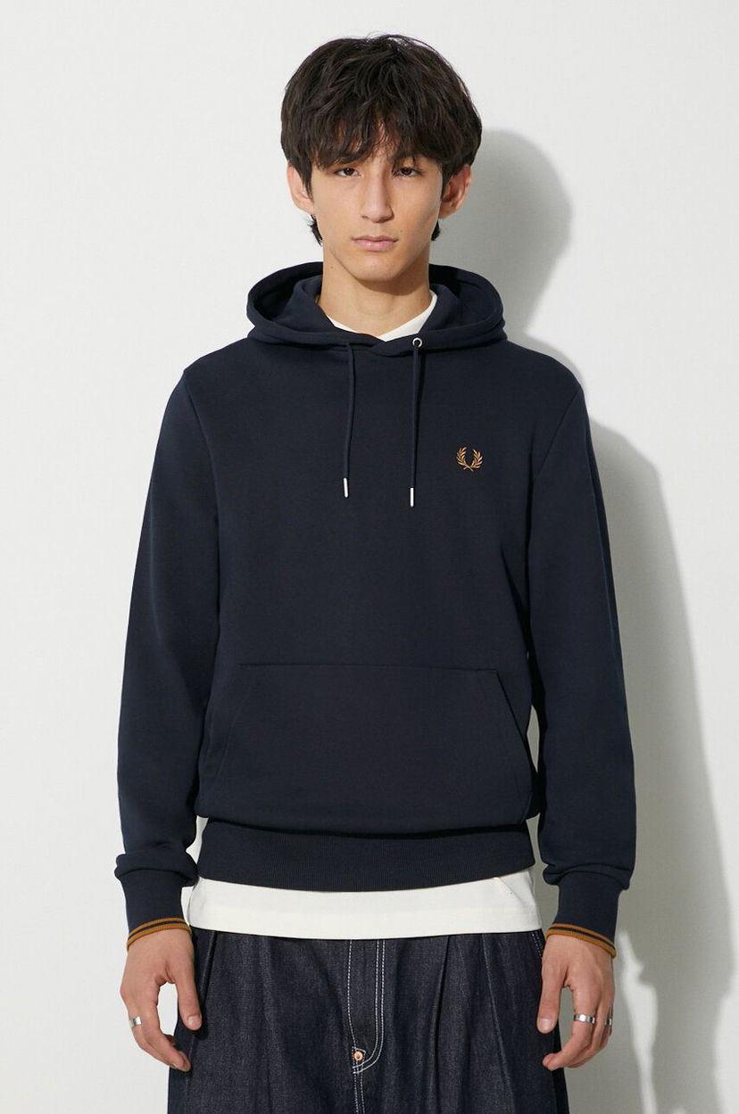 Суитчър Fred Perry Hoodie Синьо | M2643.R63