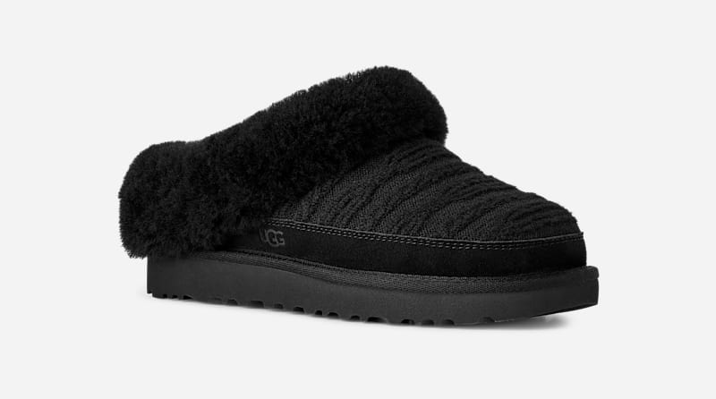 Кецове и обувки UGG Cabelle Knit Slippers Черно | 1174530-BLK, 1