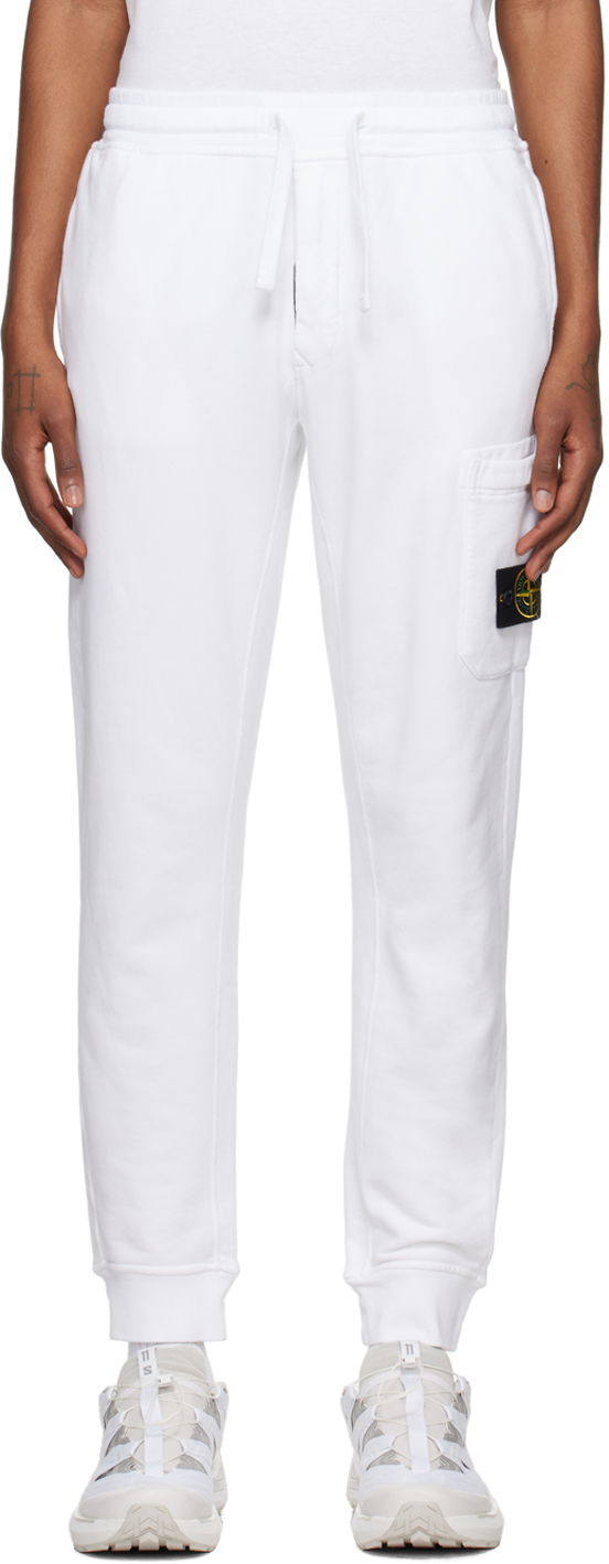 Спортни панталони Stone Island Patch Sweatpants Бяло | 801564551, 0