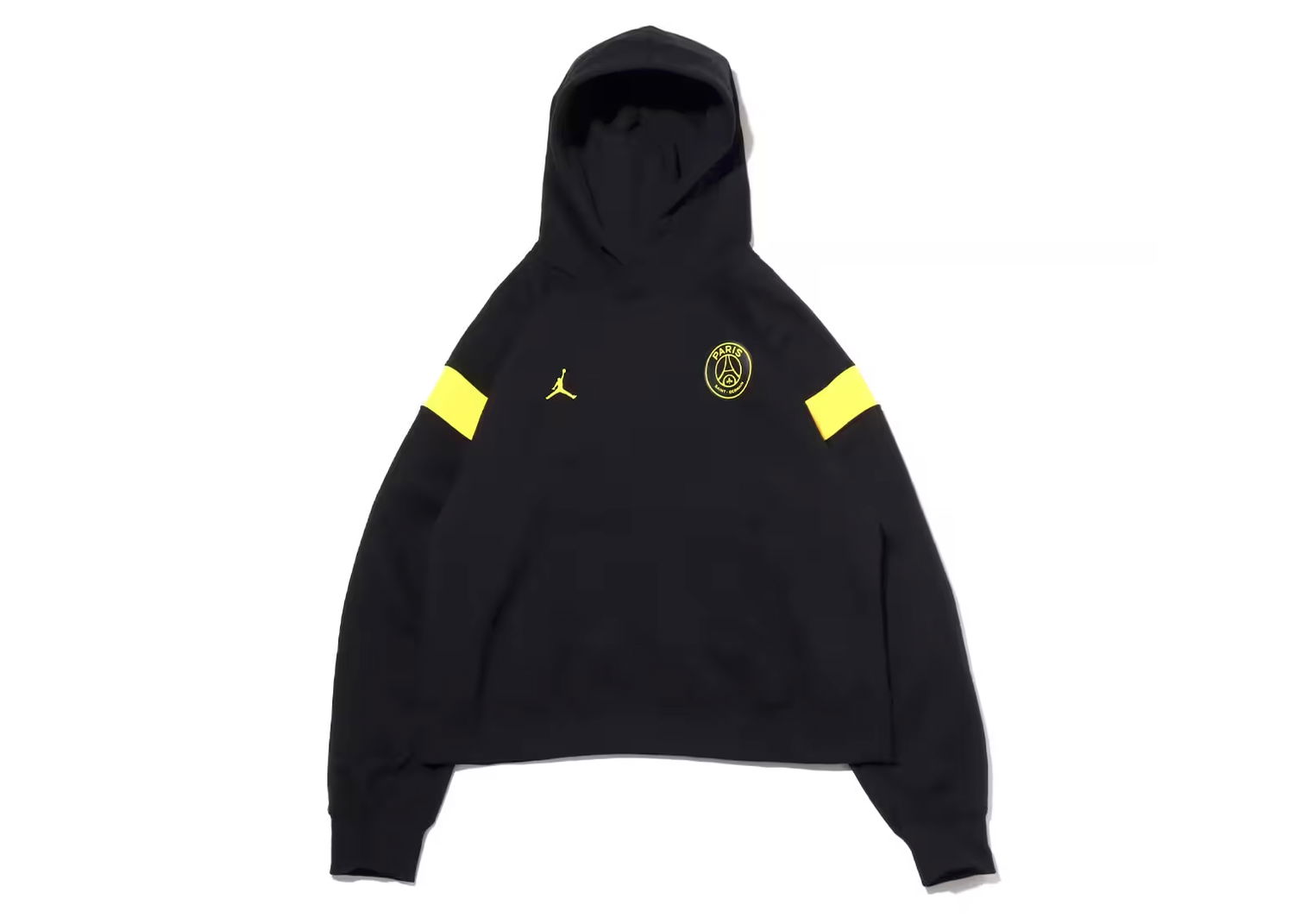 Суитчър Jordan Black Hoodie with Yellow Stripes Черно | DV2836-010, 0