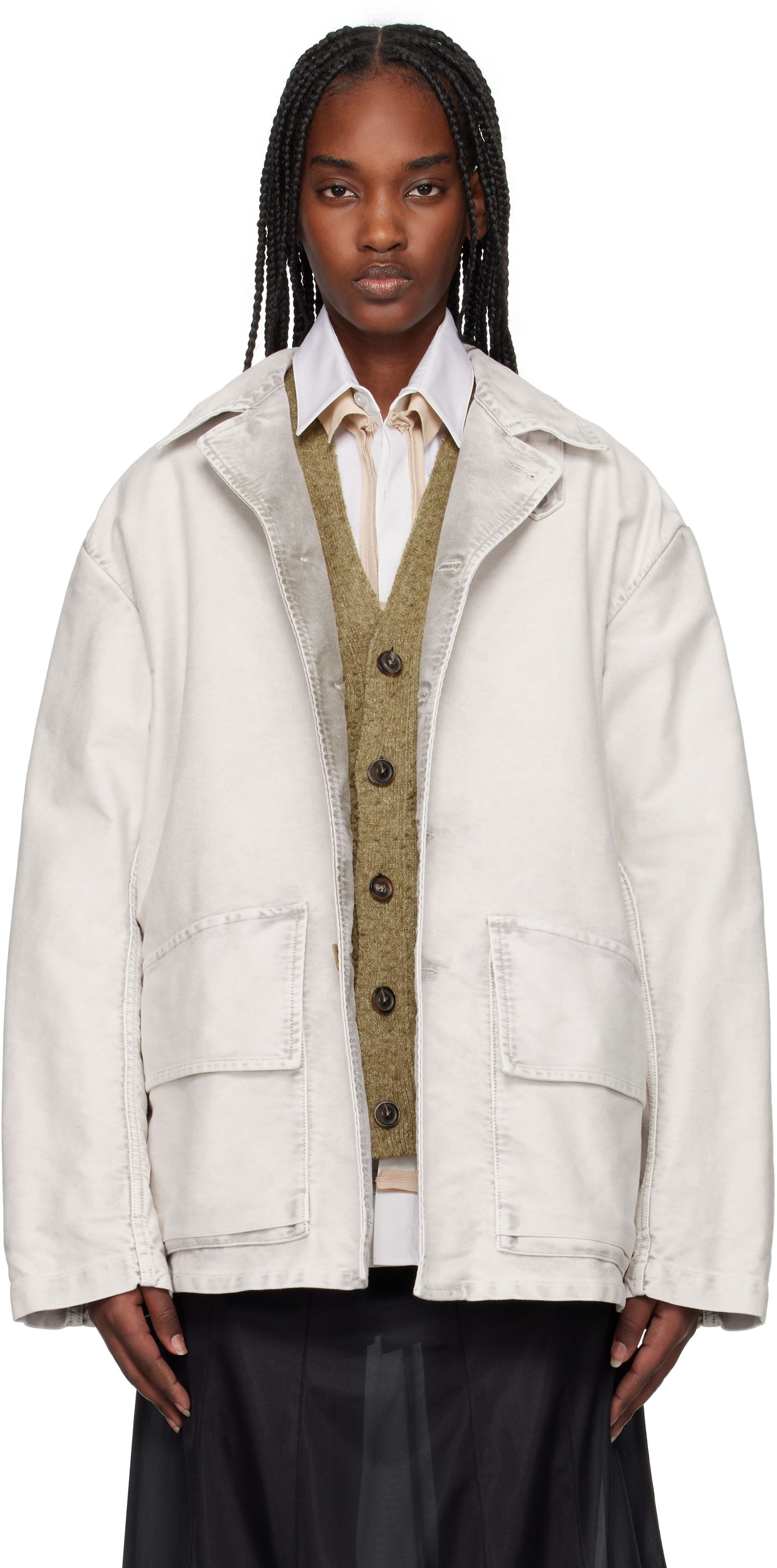 Яке Maison Margiela Maison Margiela Sports Jacket Бяло | S50AM0638 S76543, 0