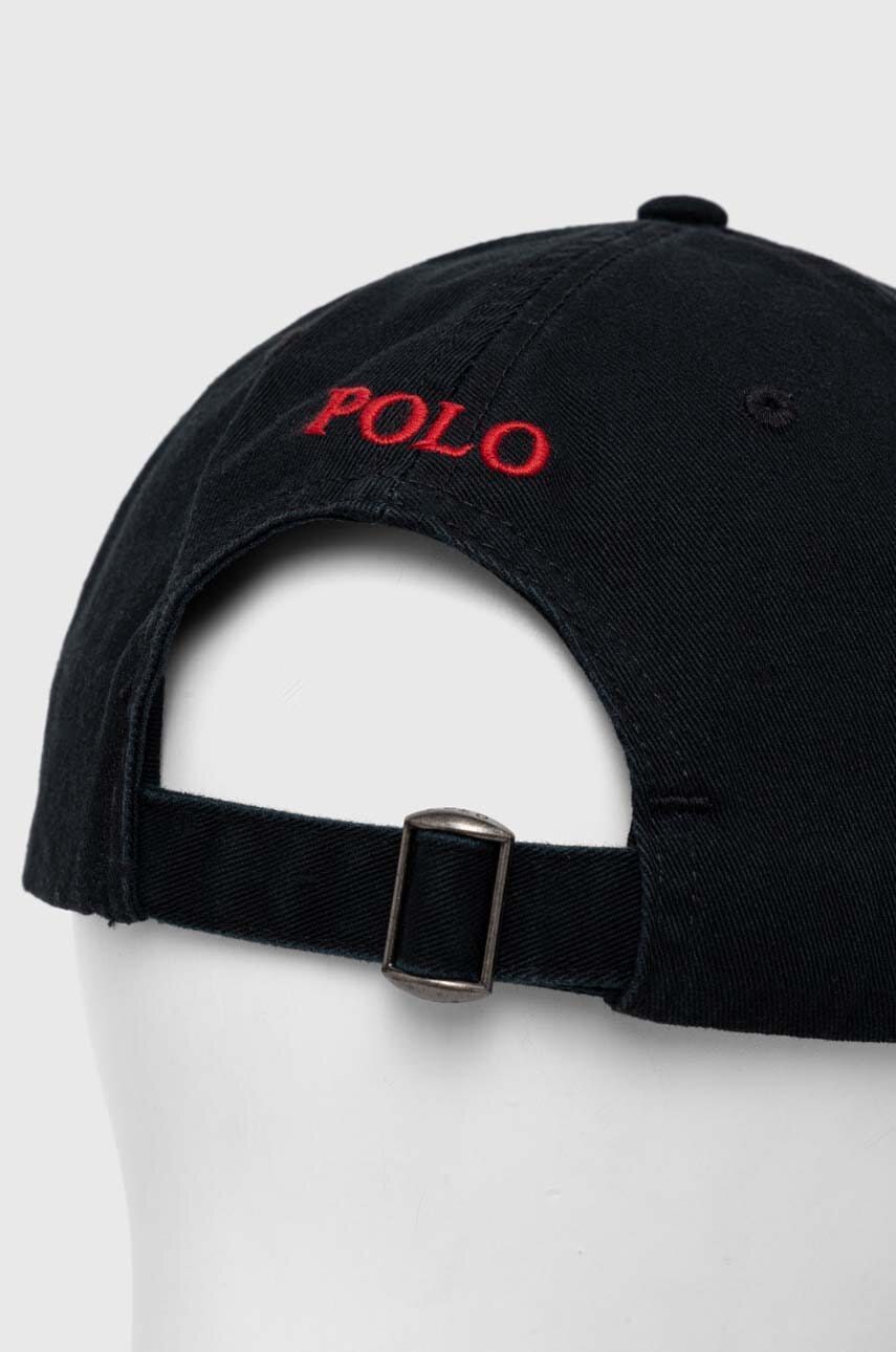 Шапка с козирка Polo by Ralph Lauren Polo Ralph Lauren Cotton Baseball Cap with Embroidered Logo Черно | 710548524, 1