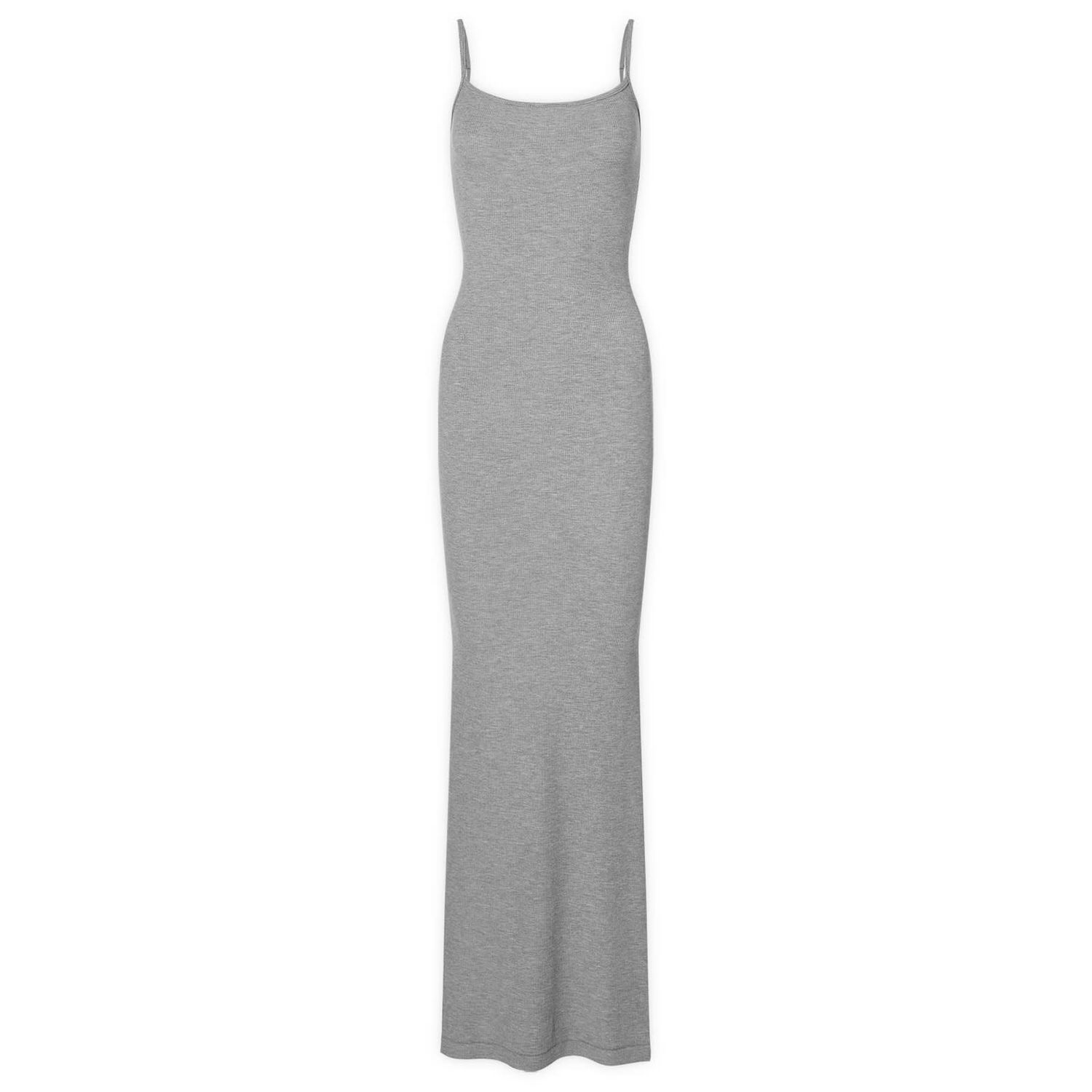 Pокля SKIMS Soft Lounge Long Slip Dress Сиво | AP-DRS-0596-HG, 0