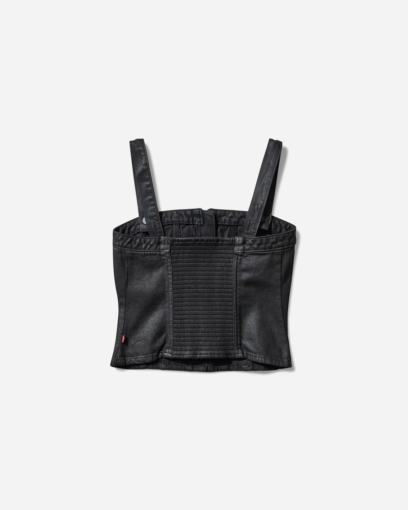 Съкратен топ Levi's Sculpted Bustier Top Черно | 001W4 0004