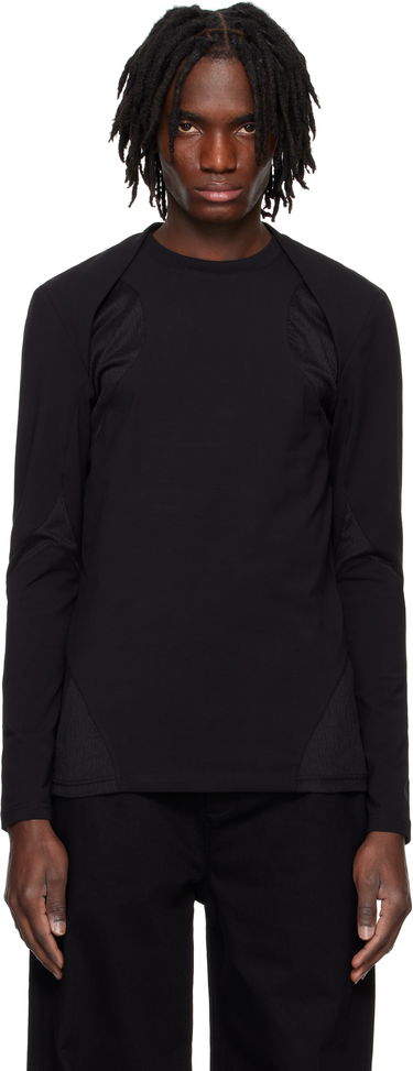 Пуловер HELIOT EMIL HELIOT EMIL Evolute Long Sleeve T-Shirt Черно | PRESS25_M_08_074_BLK01, 0