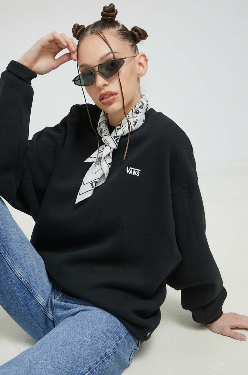 Суитчър Vans Crewneck Черно | VN000458BLK1, 0