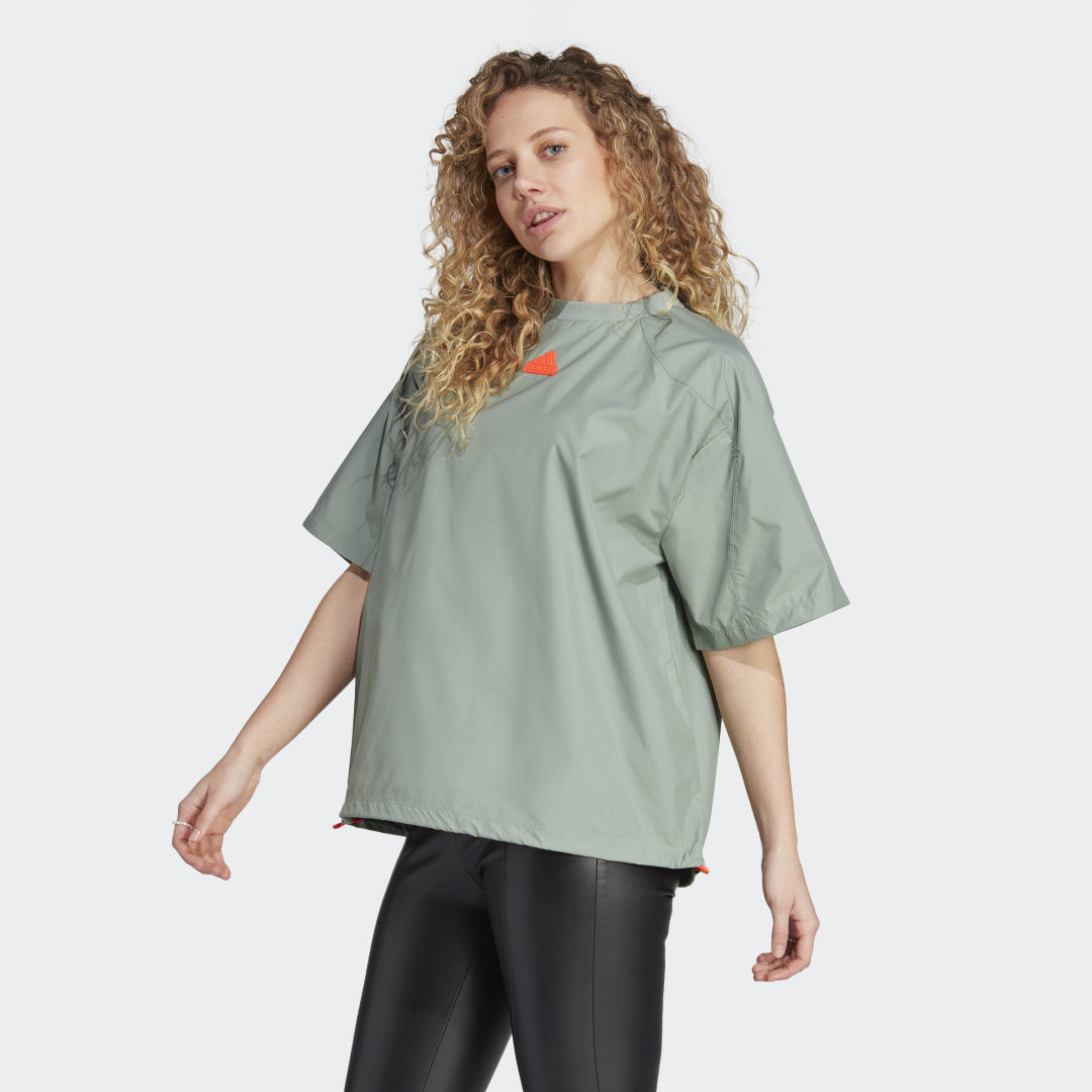 Тениска adidas Originals City Escape Loose-Fit Tee Зелено | IC0272, 0