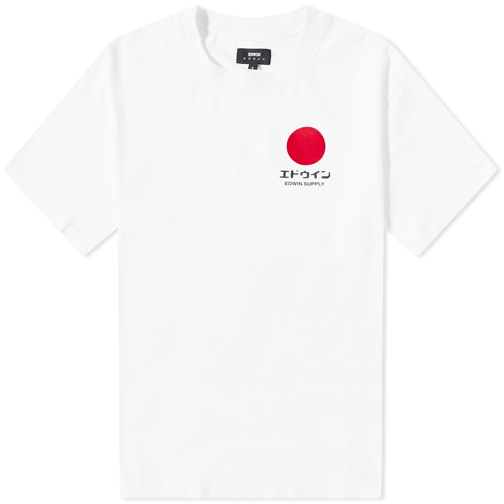Тениска EDWIN Japanese Sun Supply Tee Бяло | I031126-267, 0