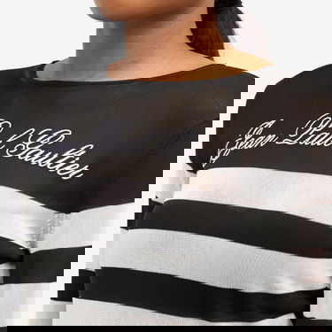 Пуловер Jean Paul Gaultier Logo Knit Striped Sweater Черно | 2430FTO219BM0750001, 5