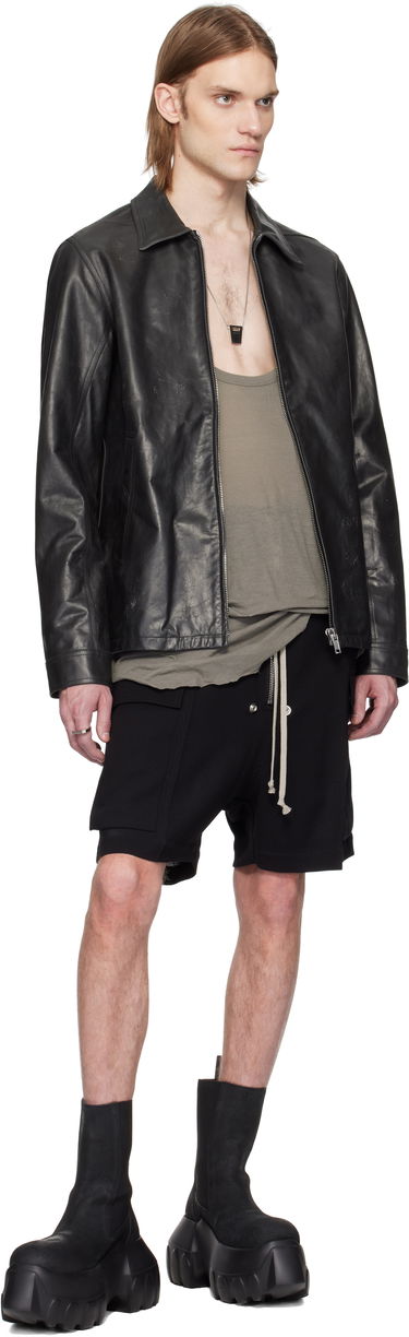 Яке Rick Owens Rick Owens Hollywood Brad Leather Jacket Черно | RU01E5764 LTP, 3