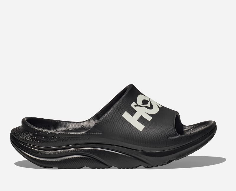 Кецове и обувки Hoka One One Ora Slide Черно | 1155154-BWHT, 0