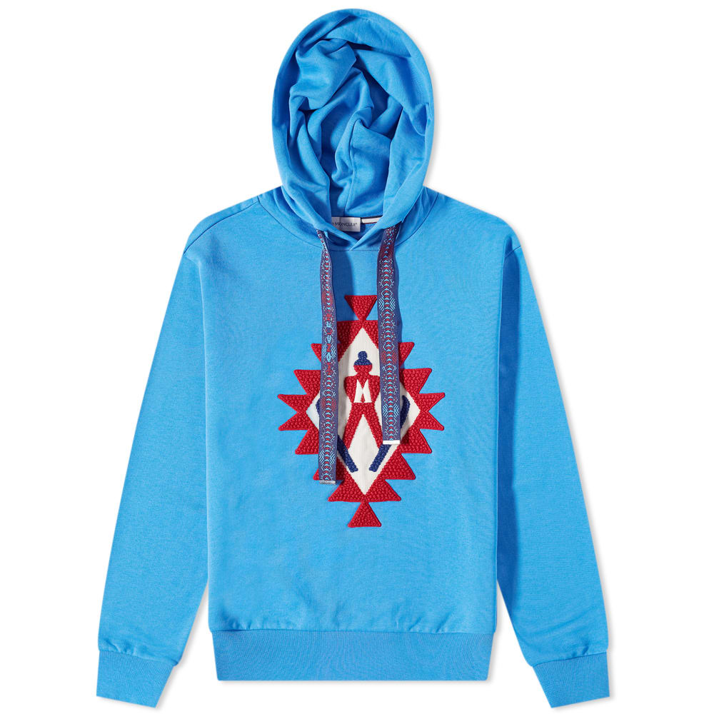 Суитчър Moncler Navajo Emroidered Popover Hoodie Синьо | 8G000-14-809KR-725, 0