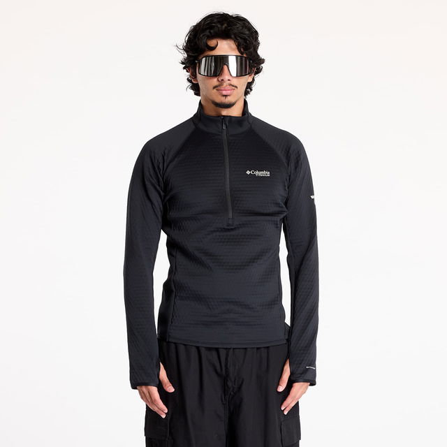 Crystal Leaf™ Omni-Heat™ Helix Half Zip Heat H-Black