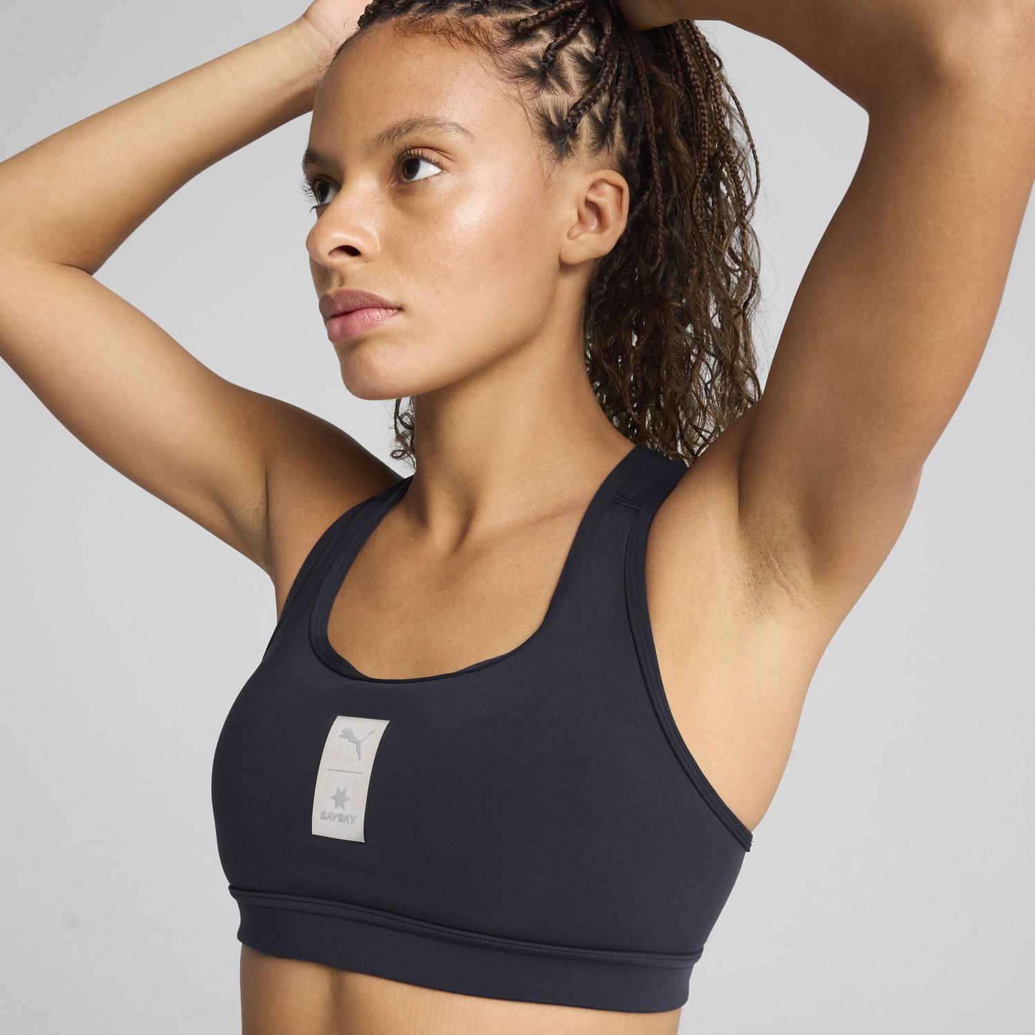 Къси панталони Puma PUMA x SAYSKY Women's Running Bra Черно | 526840_16, 1