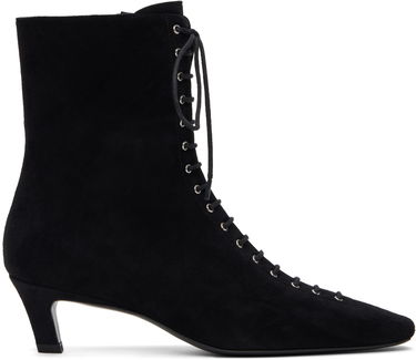 Аксесоари TOTEME TOTEME Suede Lace-Up Ankle Boots Черно | 252-WAS0209-LE0012, 0