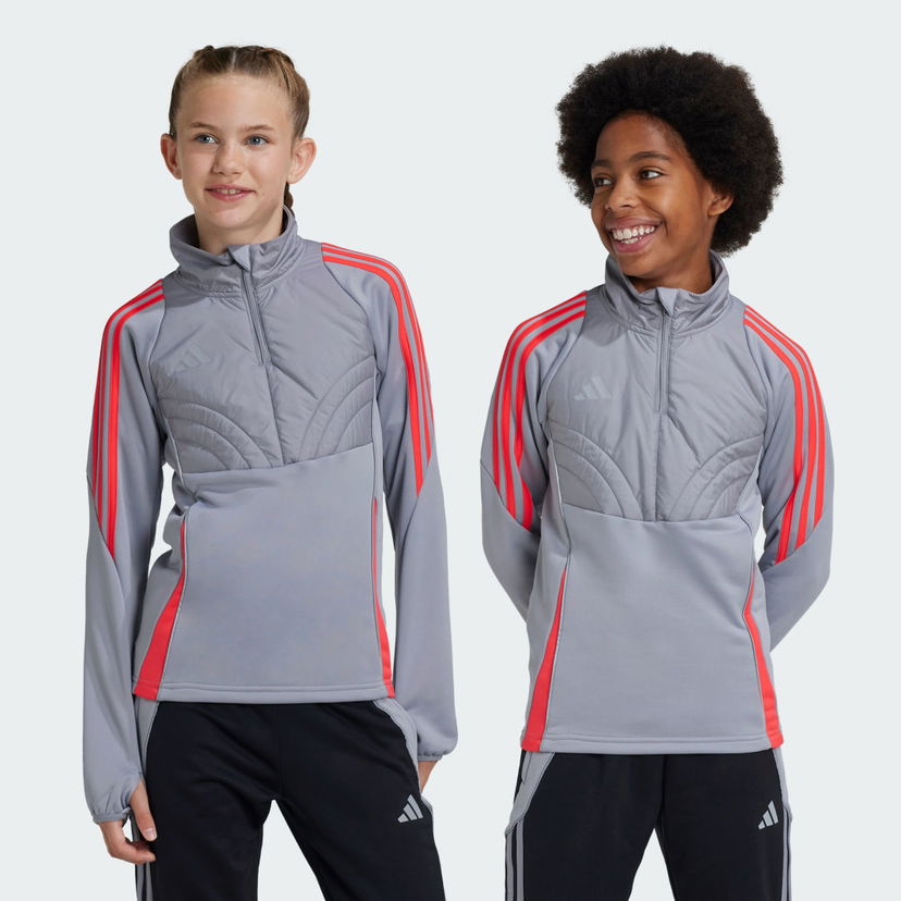 Яке adidas Performance Tiro 24 Winterized Quarter-Zip Top Сиво | IY0135