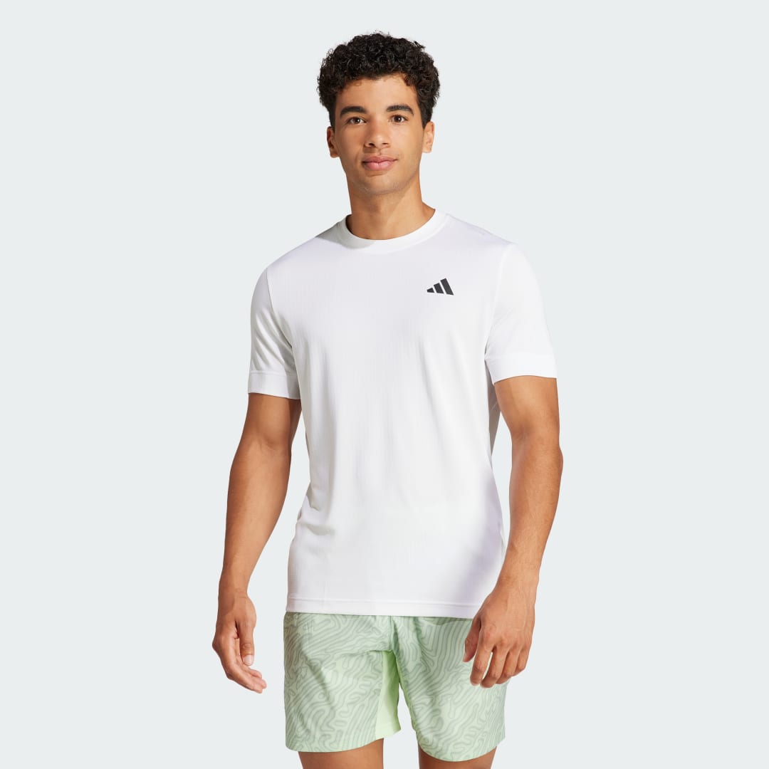 Тениска adidas Performance Tennis FreeLift Tee Бяло | IP1946, 1