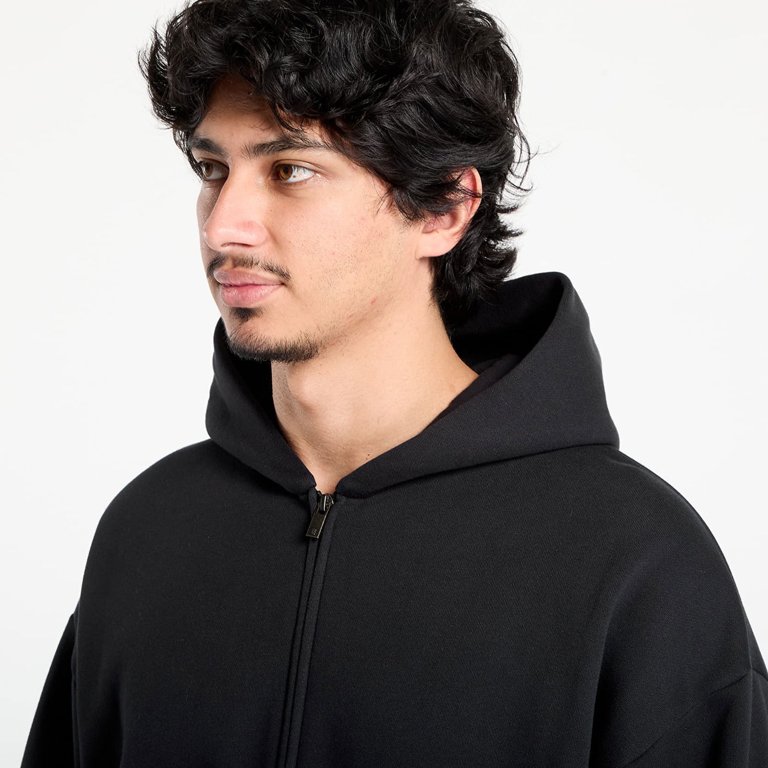 Суитчър Fear of God Fear of God Essentials Classic Full Zip Hoodie Черно | 192SP254780F-861, 1
