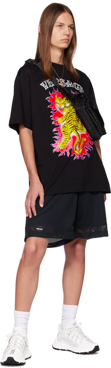 Къси панталони Versace Versace Greca Border Mesh Shorts Черно | 1010426_1A07548, 3