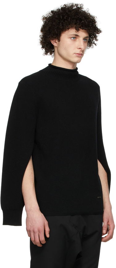 Пуловер We11done Cashmere Mock Neck Sweater Черно | WD-KT1-22-653-U-BK, 3