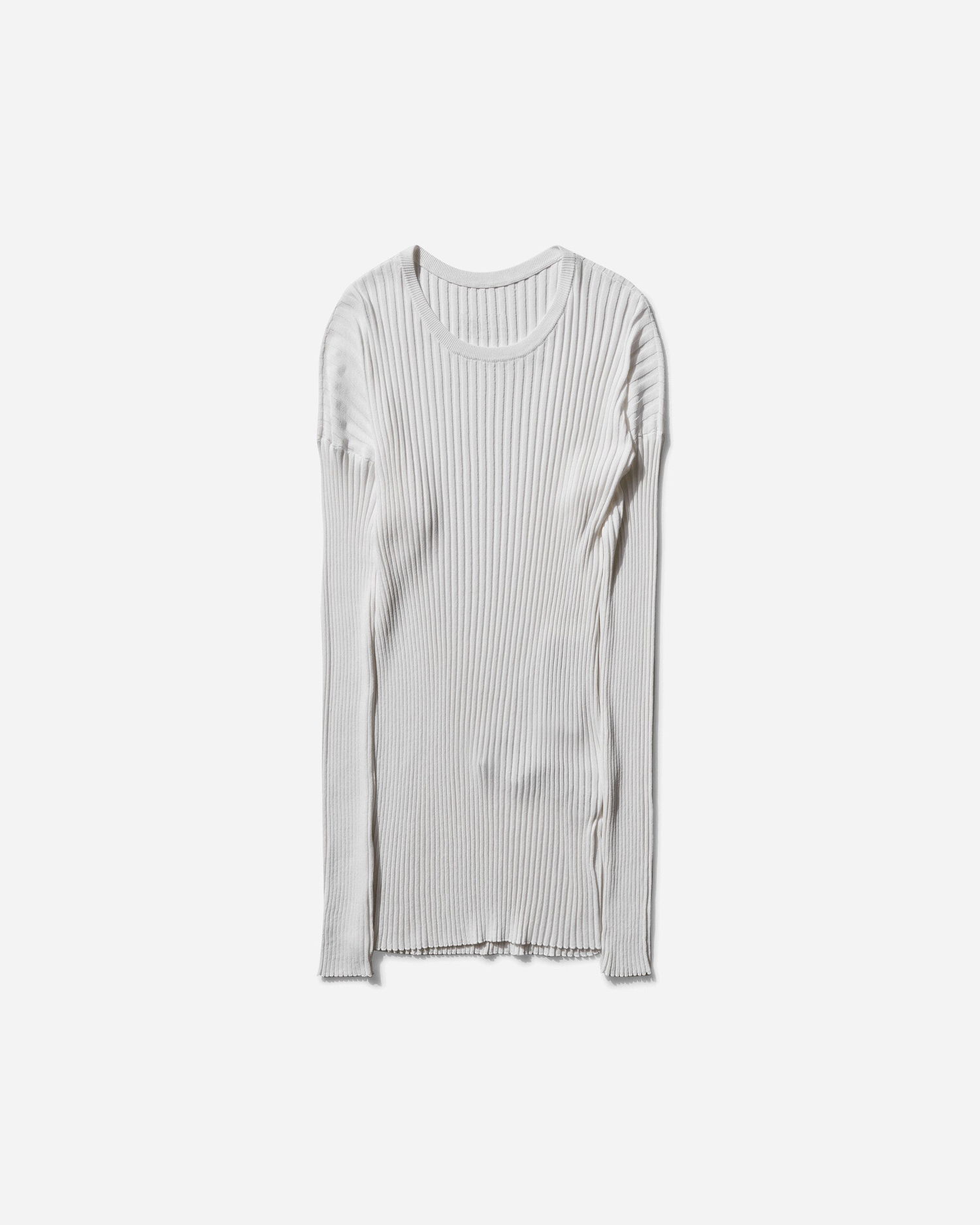 Пуловер Maison Margiela Loose Rib Knit Sweater Бяло | SH2HL0020 102, 1