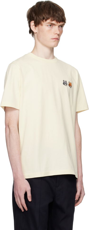 Тениска MAISON KITSUNÉ Maison Kitsuné Double Fox Head Comfort T-Shirt Черно | OM011CFKJ0118, 4