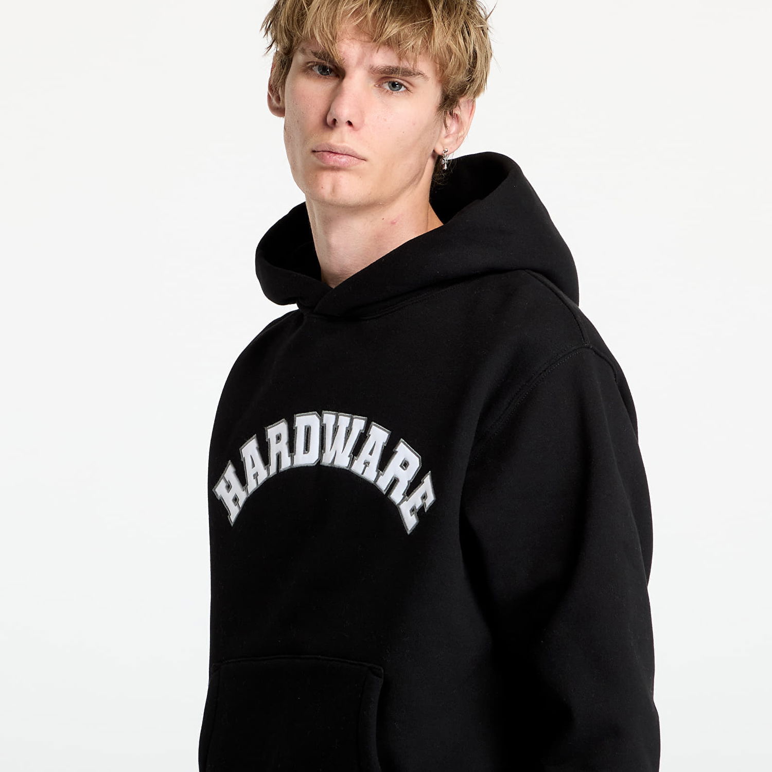 Суитчър Pleasures Hardware Hoodie Black Черно | P24F008 BLACK, 1
