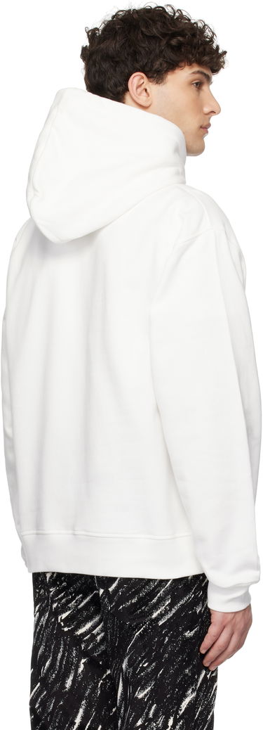Суитчър Marni Marni Crayon Logo Print Organic Hoodie Бяло | FUMU0137P2 USCX25, 2