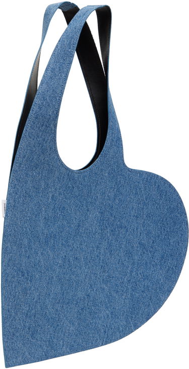 Голяма пазарска чанта Coperni Coperni Mini Heart Denim Tote Синьо | COPBA14BIS202, 2