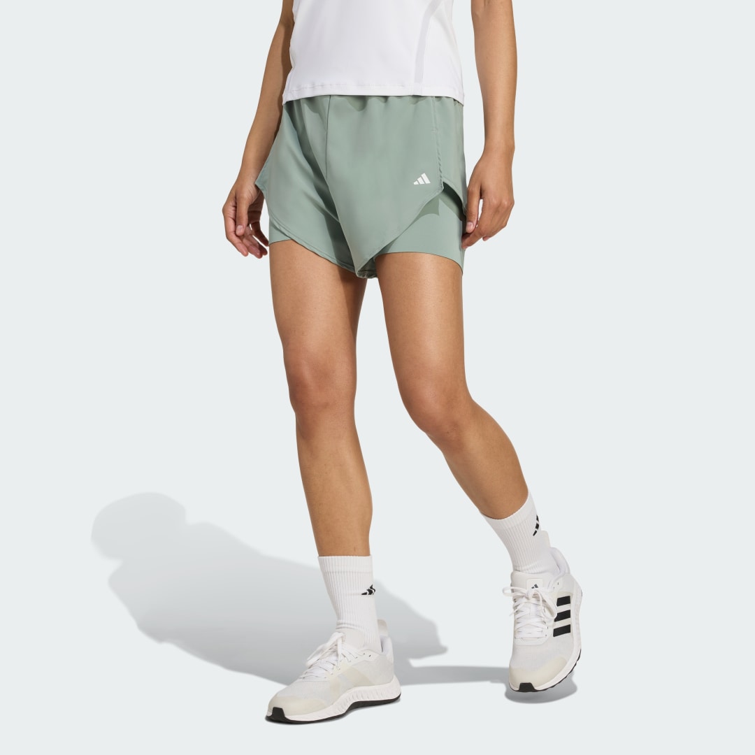 Къси панталони adidas Performance 2-in-1 Training Shorts Зелено | JC9803, 0