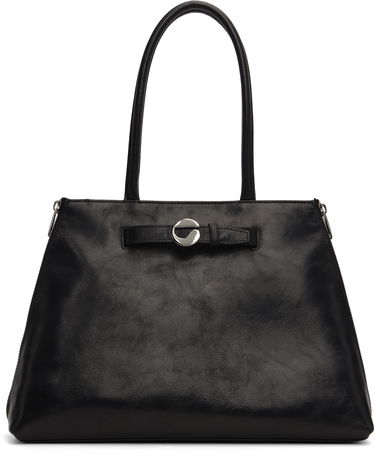 Дамска чанта Coperni Top Handle Data Bag with Metallic Clasp Черно | COPBA121F6064, 0