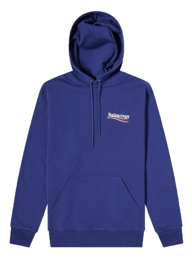 Суитчър Balenciaga Political Campaign Logo Popover Hoody Синьо | 600583-TKVI9-1195