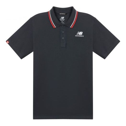 Поло тениска New Balance Classic Short Sleeve Polo Тъмно синьо | AMT01983-ECL