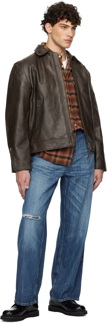 Яке Nudie Jeans Leather Jacket Eddy Rider Черно | 160930, 3