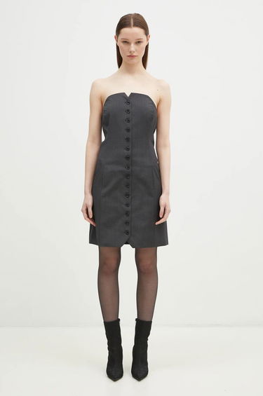 Pокля Samsoe Samsoe Samsoe Samsoe Saellen Mini Dress Сиво | F24400132, 4