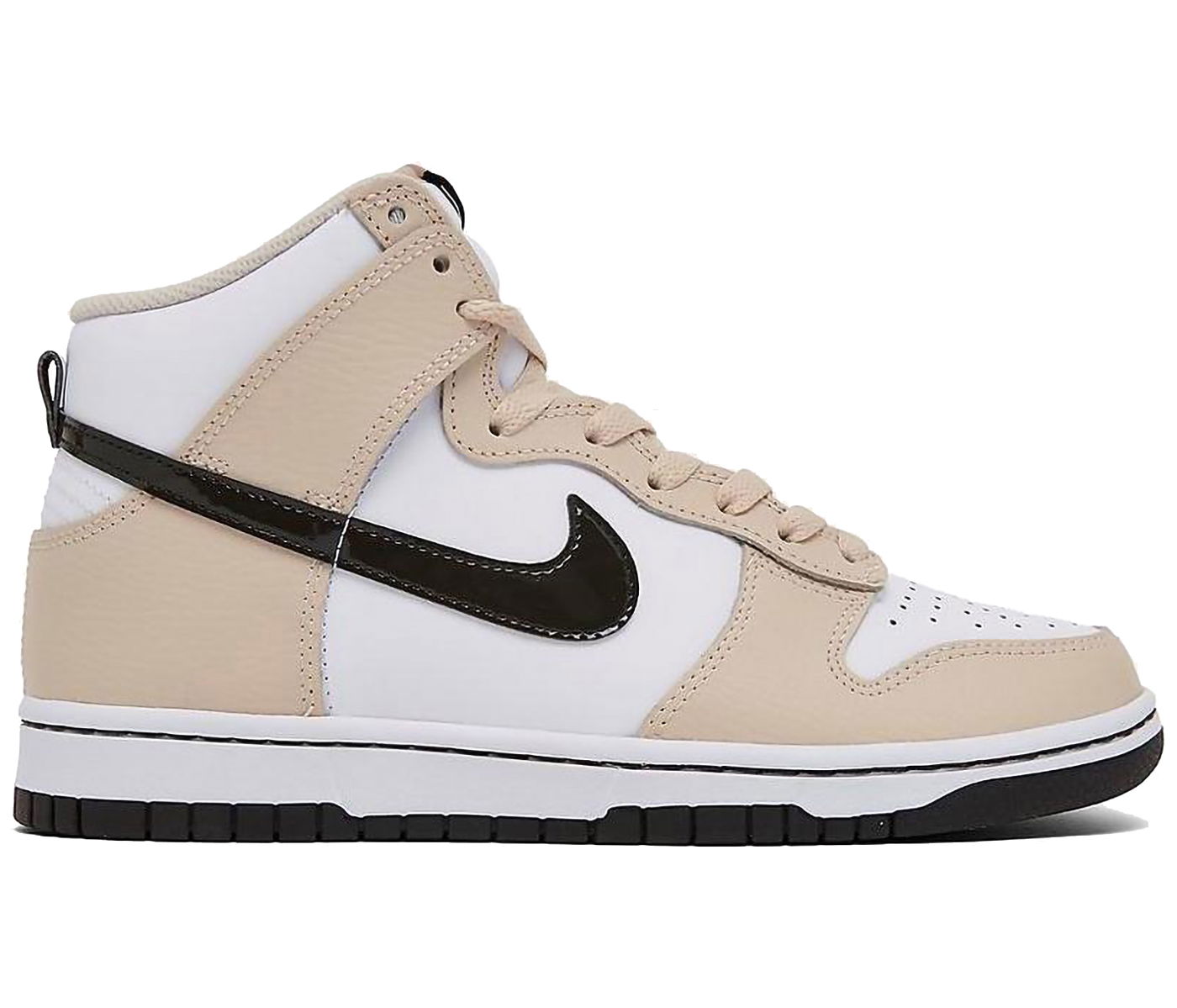 Кецове и обувки Nike Dunk High White Sand Drift Brown W Бежово | FD9874-100, 0