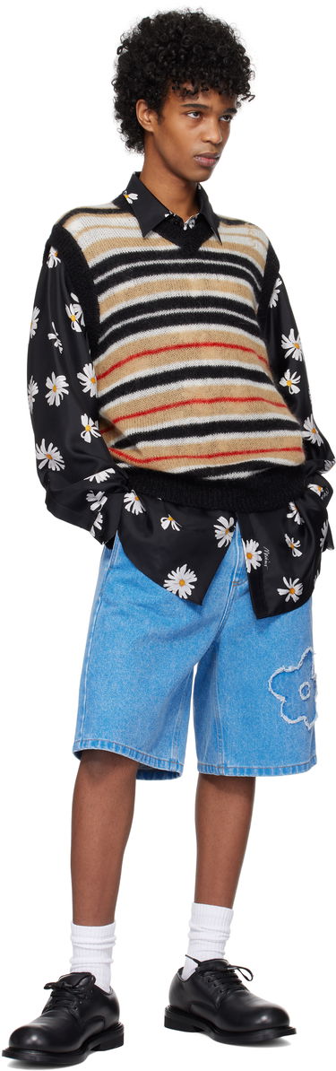 Къси панталони Marni Marni Patch Denim Shorts Синьо | PUJU0070Q2 USCX34, 3
