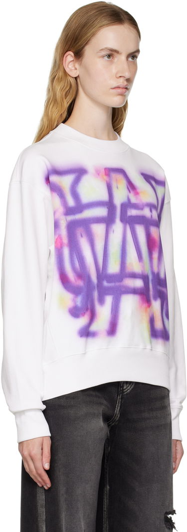 Пуловер We11done We11done Rainbow Symbol Sweatshirt Бяло | WD-TS3-22-829-U-WH, 1