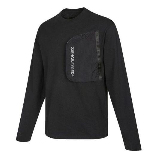 Пуловер Jordan Air Jordan Splicing Pocket Reflective Round Neck Pullover T-Shirt Черно | DN2050-010, 0