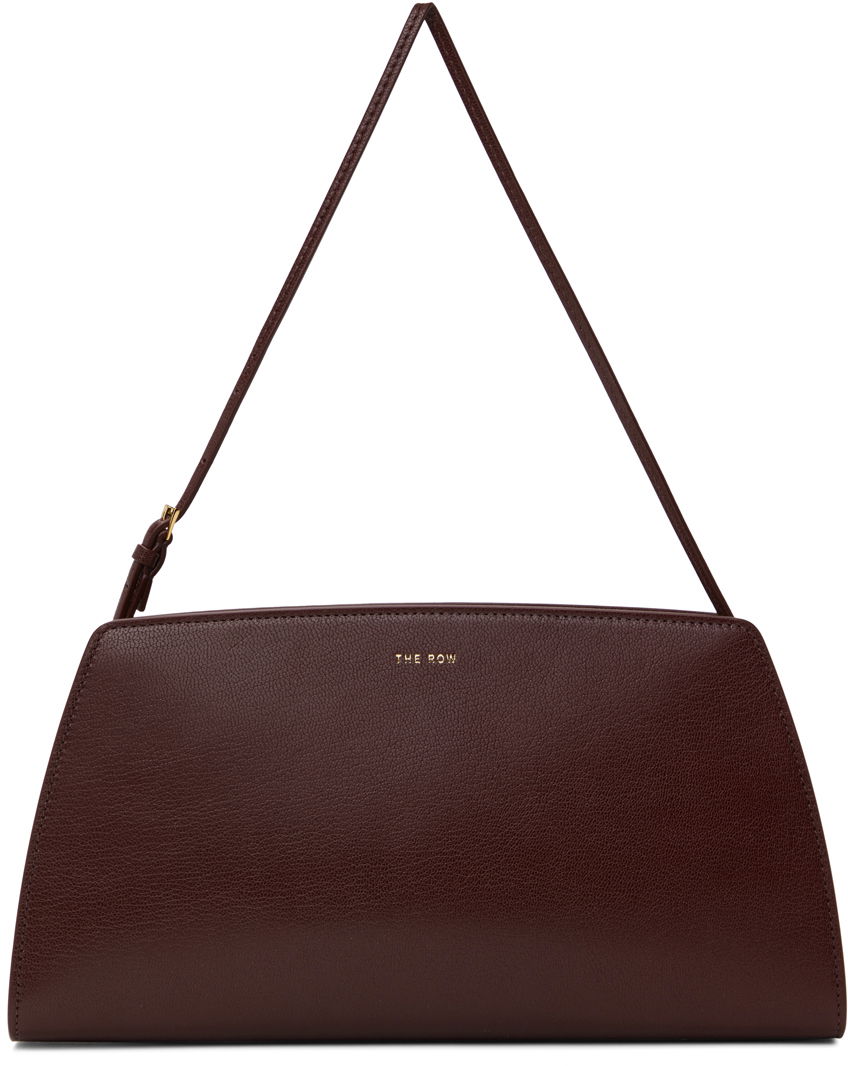 Чанта през рамо The Row Burgundy Dalia Baguette Bag Бургунди | W1563-L39, 0