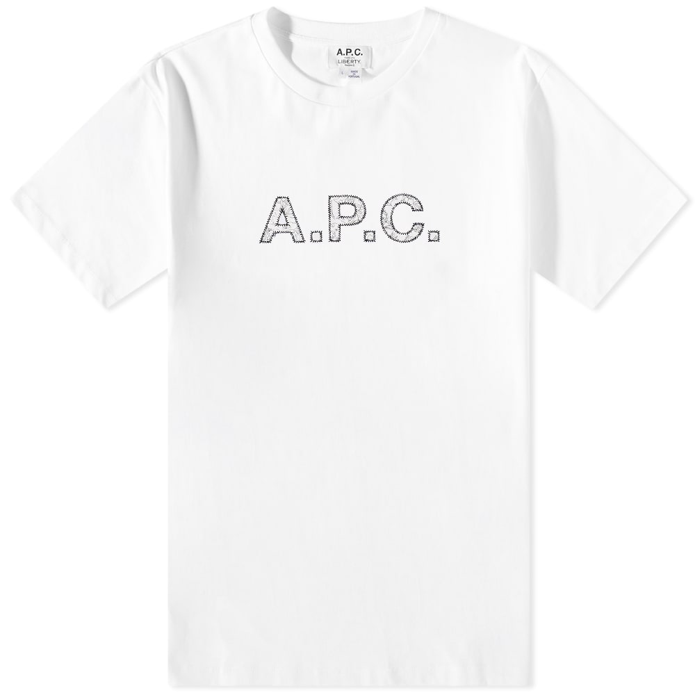 Тениска A.P.C. Liberty x Dragon Logo Tee Бяло | COFDW-H26255-AAB, 0