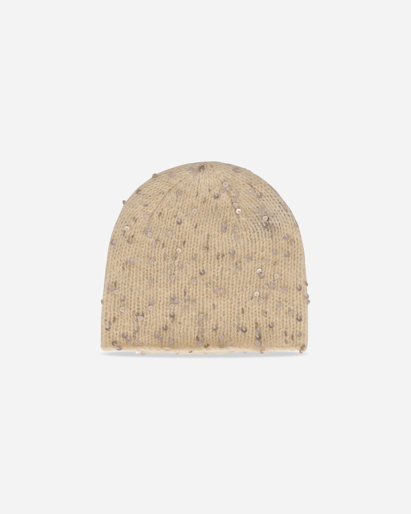 Шапка UNDERCOVER Angora Knit Beanie with Sequins Бежово | UP2E1H01 6