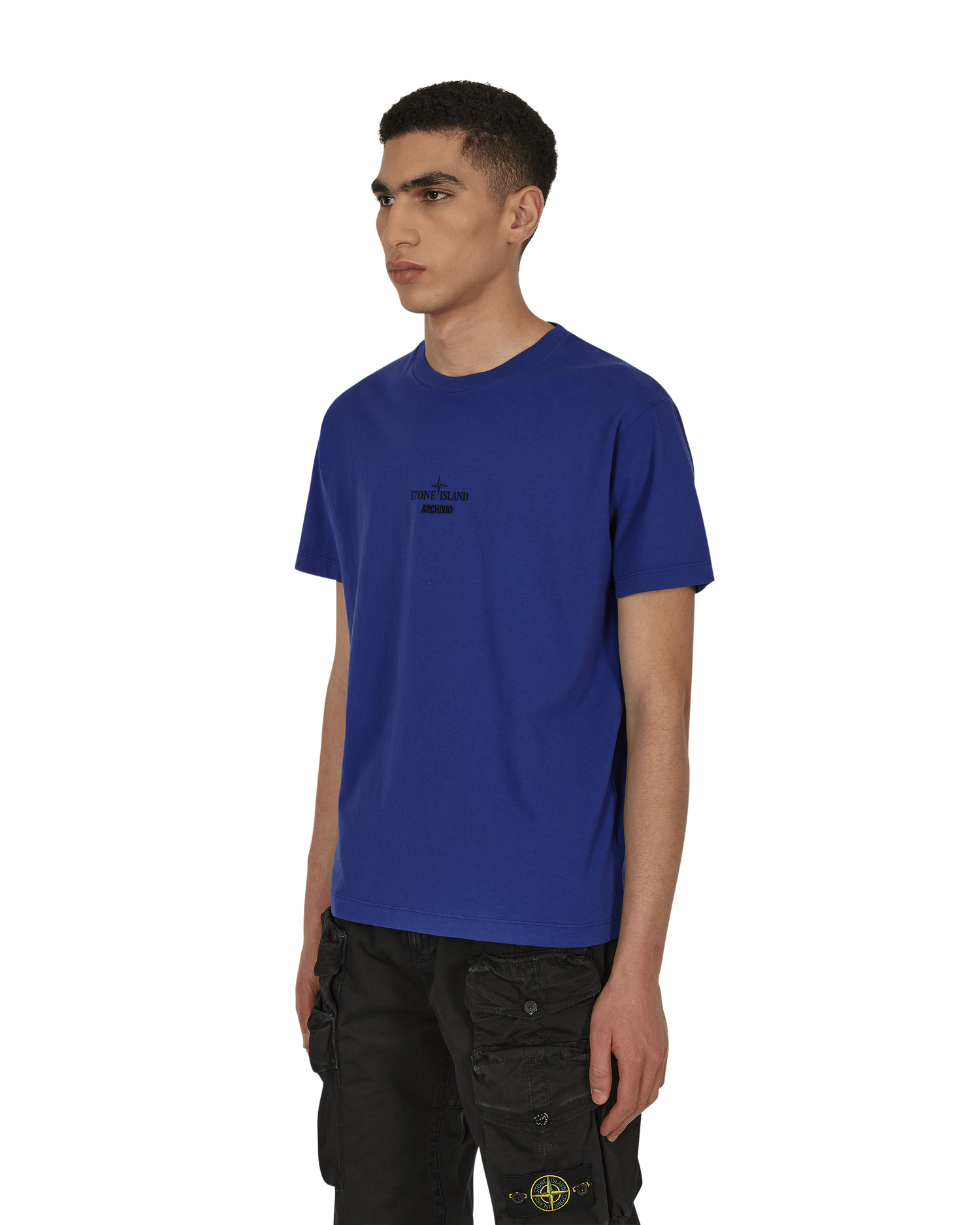 Тениска Stone Island Archivio Garment Dyed T-Shirt Blue Синьо | 76152NS91 V0022, 1