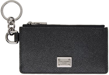 Портфейл Dolce & Gabbana Black Logo Plaque Card Holder Черно | BP2524AG219, 0
