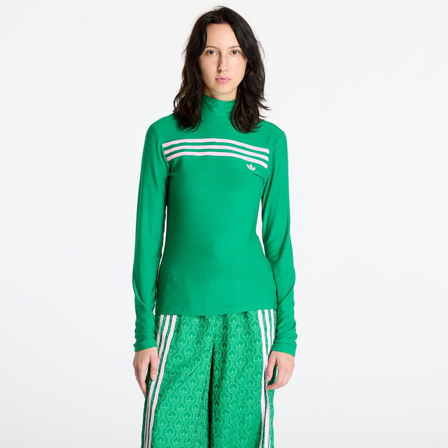 Longsleeve 3-Stripe Tee Green