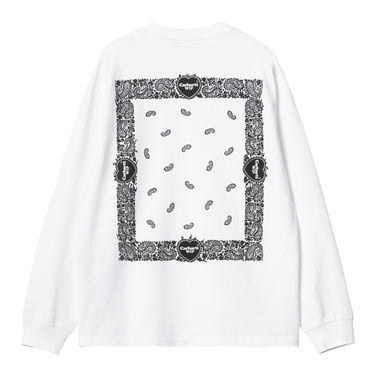 Тениска Carhartt WIP Paisley T-Shirt Бяло | I032375_00A_06, 5
