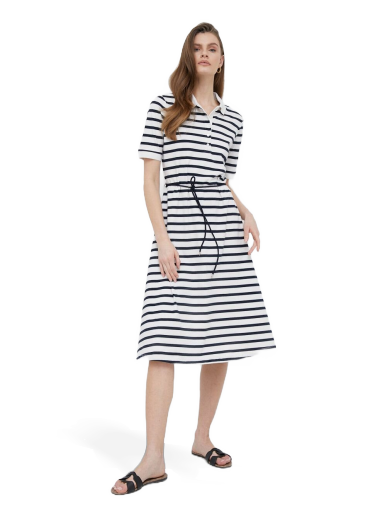 Pокля Tommy Hilfiger Dress Бяло | WW0WW37831.PPYX