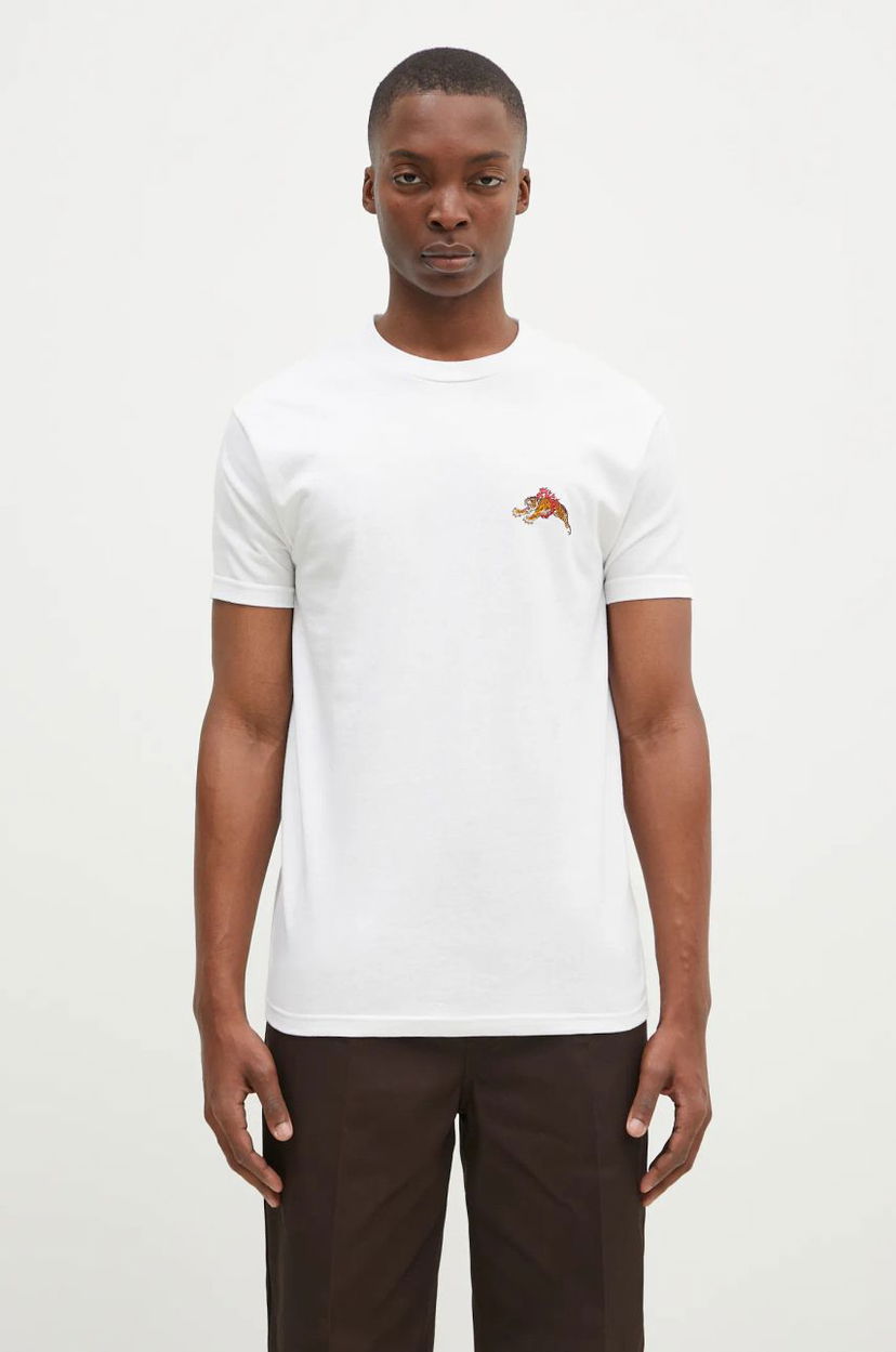Тениска WACKO MARIA Tim Lehi Applique T-Shirt Бяло | 24FW.WMT.TEE06