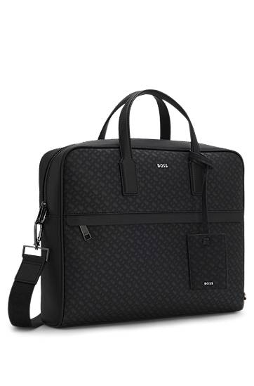 Чанта за пътуване BOSS BOSS Monogram Document Case Черно | 50552587, 1